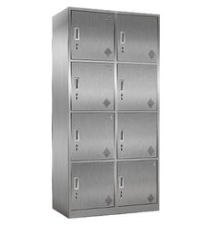 مفتاح قفل 8 أبواب خزانة عرض طبية من الفولاذ المقاوم للصدأ سعة كبيرة صديقة للبيئة
