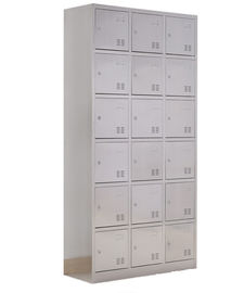 Student Closet 18 Door Locker ، خزانة عرض للأدوية في الأماكن المغلقة من الفولاذ المقاوم للصدأ