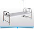 سرير مسطح قابل للتعديل للمرضى ، سرير مستشفى عالي مع عجلات