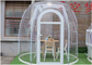 5m PC Bubble Geodesic Dome Glamping Tent لون شفاف بالكامل