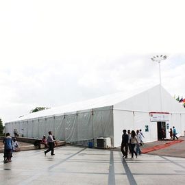 مزدوجة PVC خيمة كبيرة في الهواء الطلق عالية الاستقرار خيام البناء المؤقتة