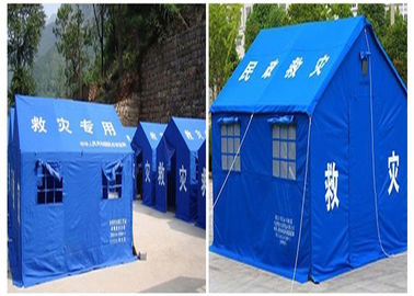خيمة أنبوب الطوارئ للماء ، مأوى قماش القنب في حالات الطوارئ مع نافذة / باب